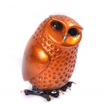 Bronze sculpture owl